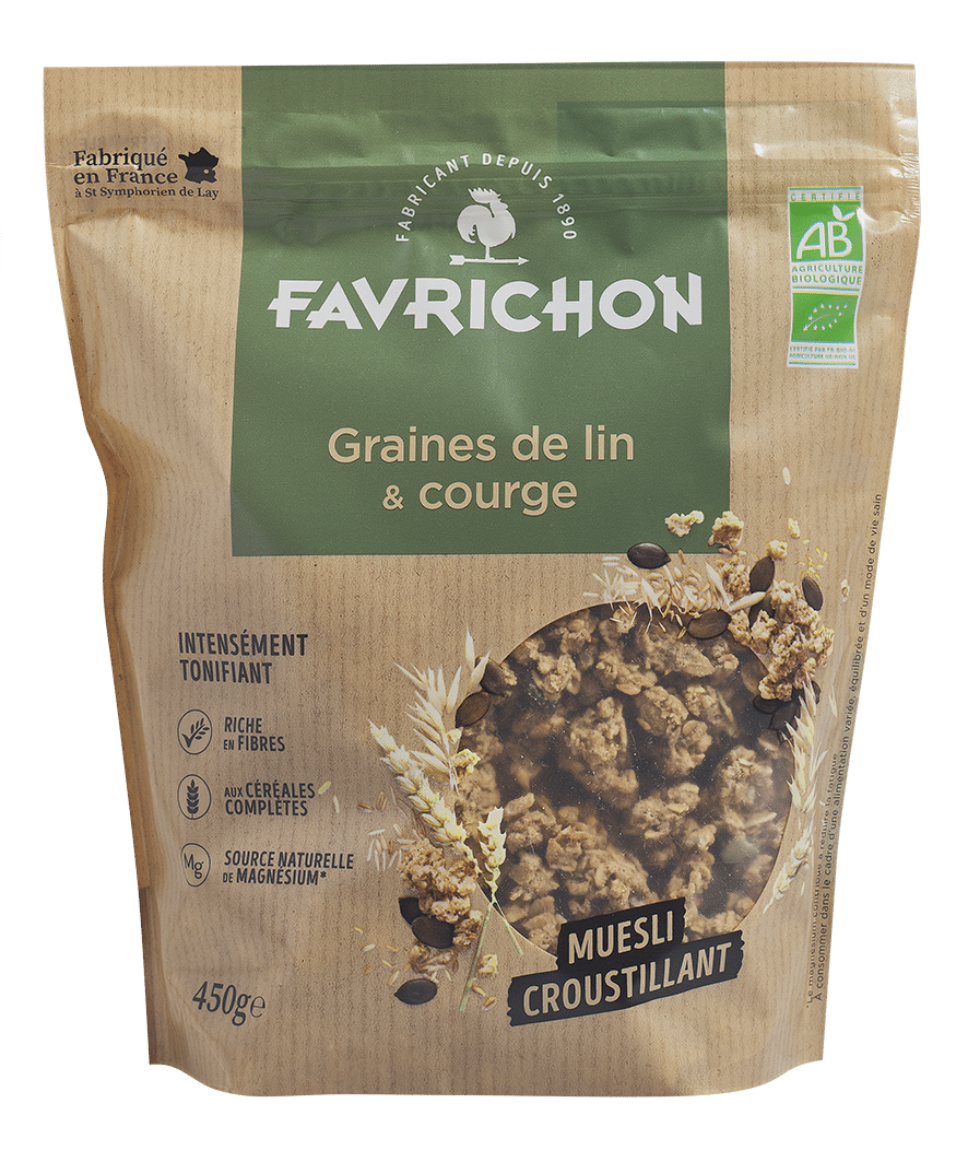 Muesli Croustillant Graines de lin & courge - Favrichon